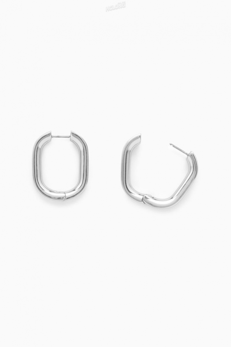 Gold COS Oval Hoop Earrings | QY97-N8AY