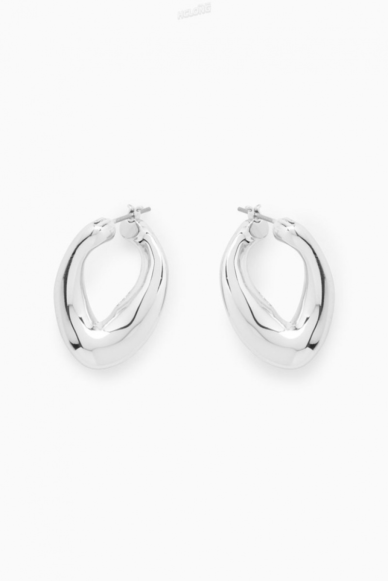 Gold COS Twisted Hoop Earrings | LT55-Y3CB