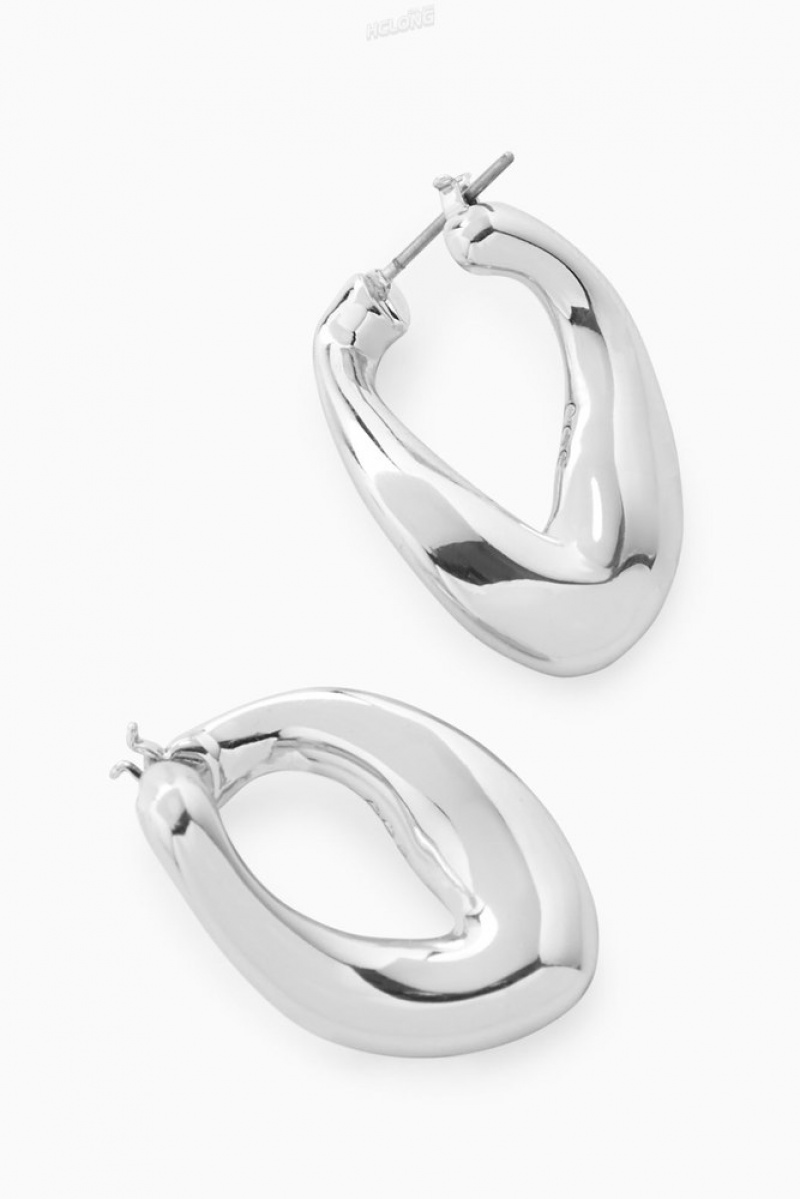 Gold COS Twisted Hoop Earrings | LT55-Y3CB