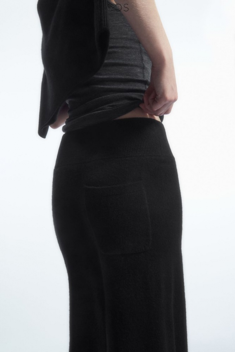 Gray COS Wide-Leg Pure Cashmere Pants | OC61-I9GC