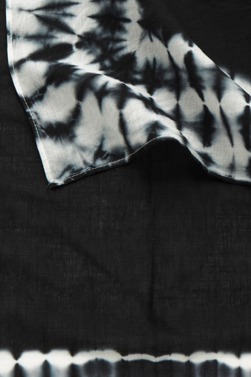 Gray / Printed COS Tie-Dye Print Neck Scarf | EL05-D5FZ