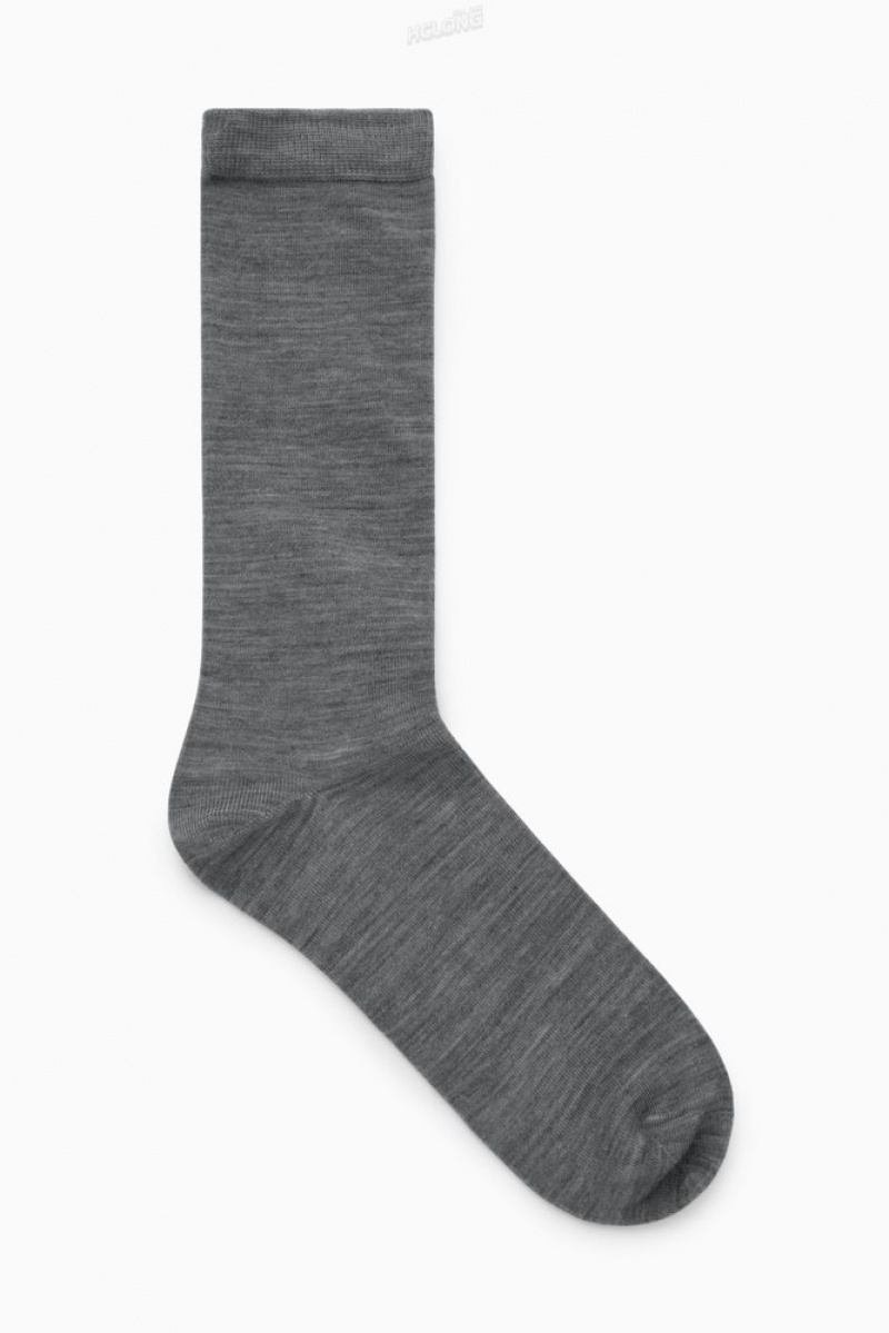 Green COS Wool Socks | IH35-B1DS