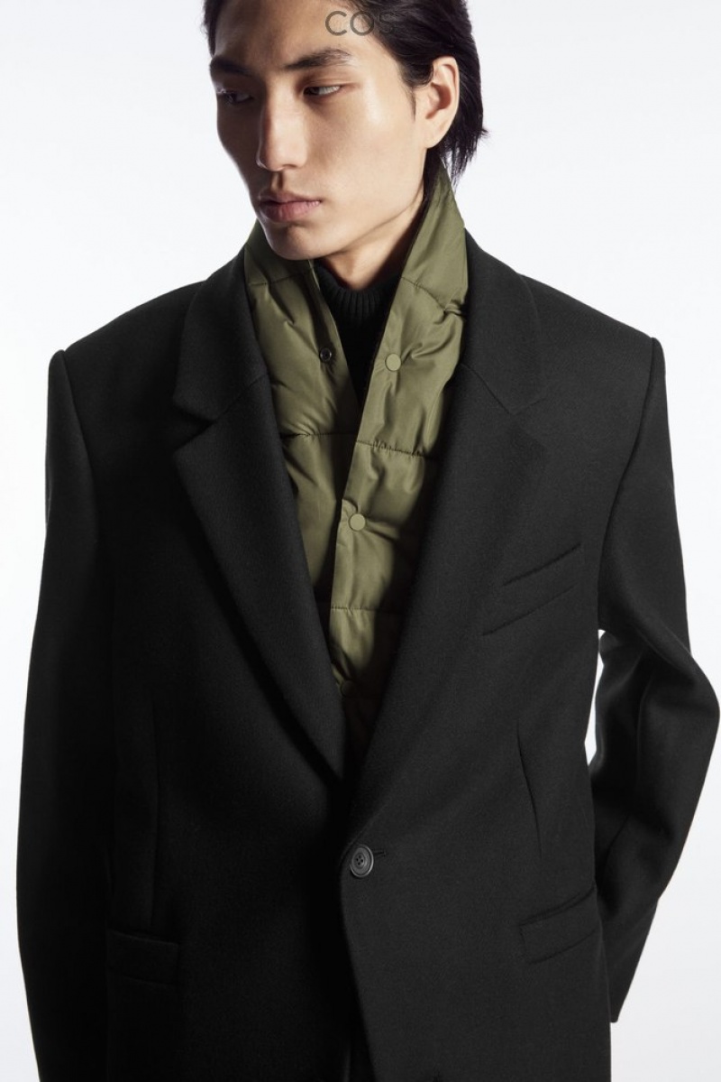 Khaki Green COS Convertible Padded Scarf | NW07-F6UX