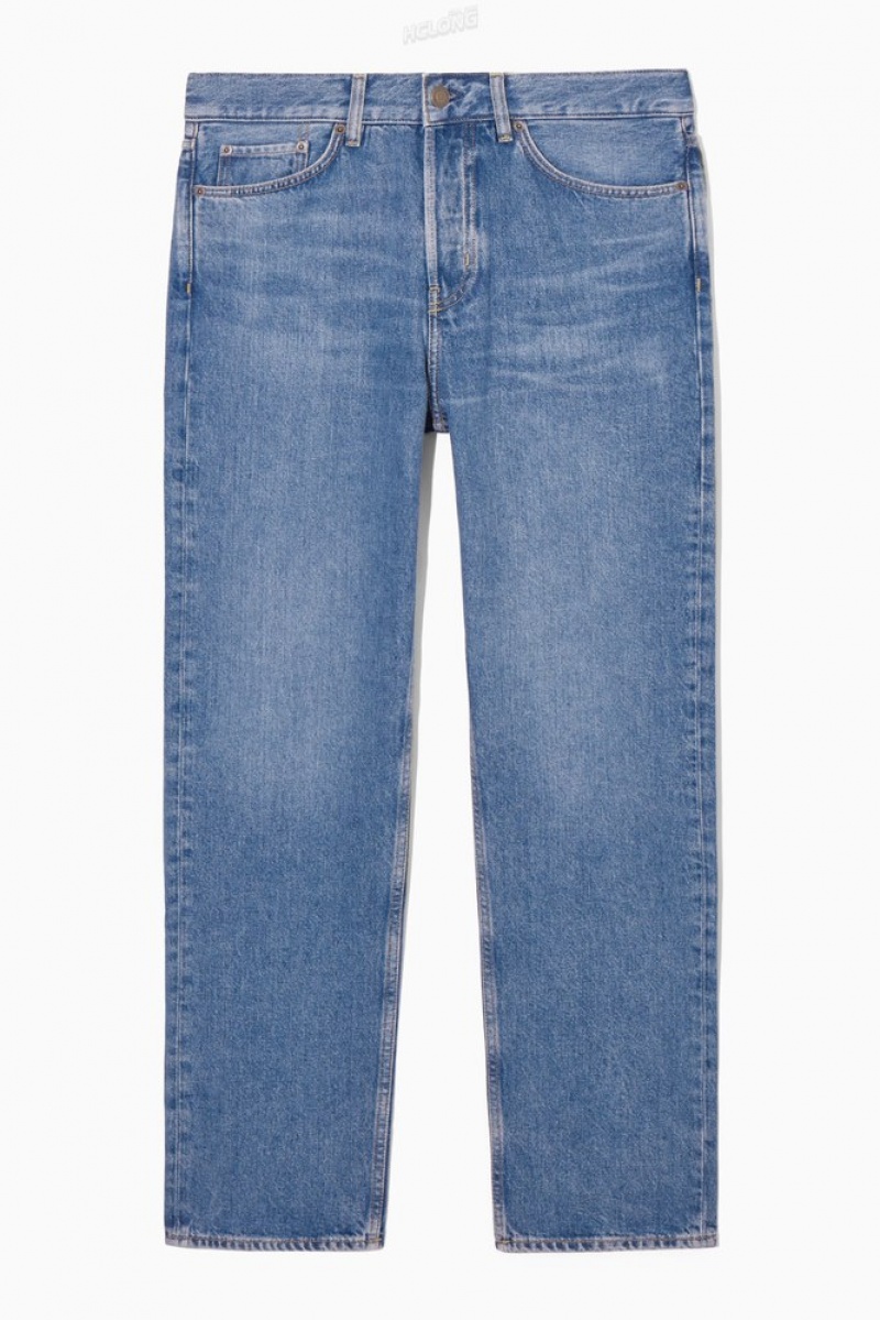 Light Blue COS Signature Jeans - Straight | XH46-U1FV