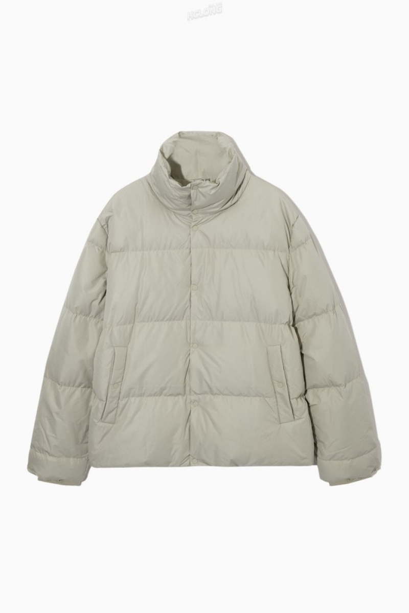 Light Grey COS Short Puffer Jacket | IK24-C4SD