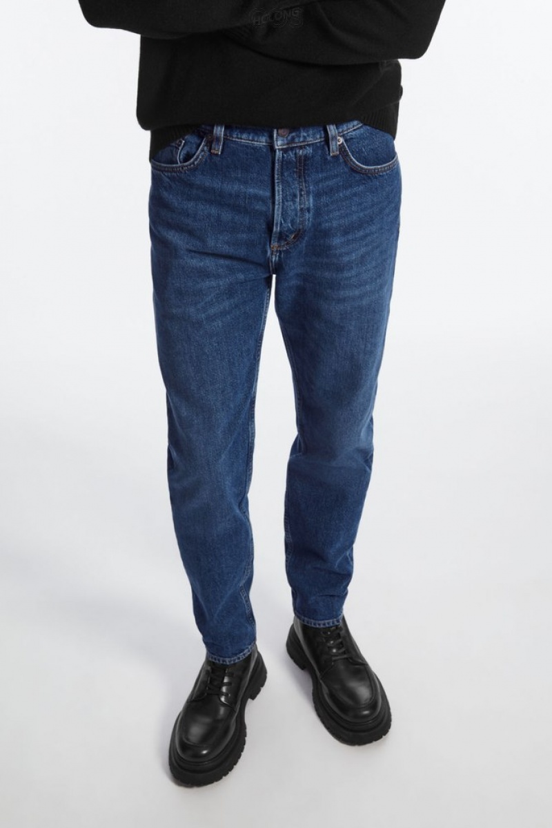 Mid-Blue COS Pillar Jeans - Tapered | SW74-U0PX