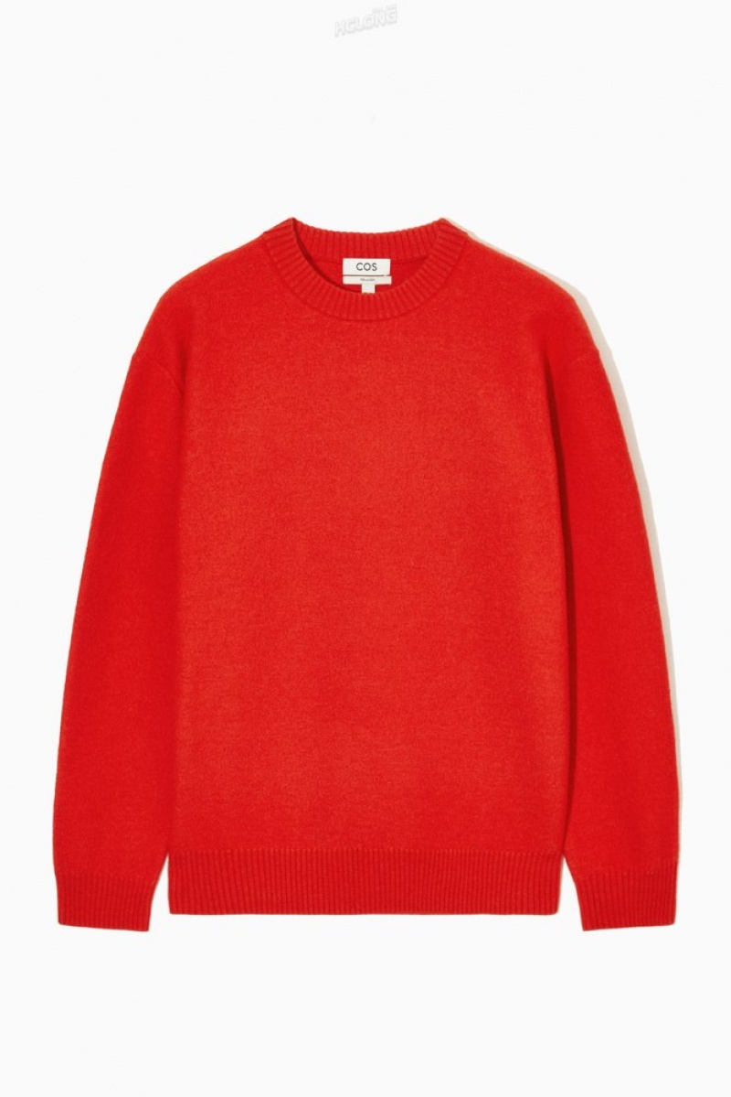 Navy COS Boiled-Wool Crew-Neck Jumper | VA40-Z5MG