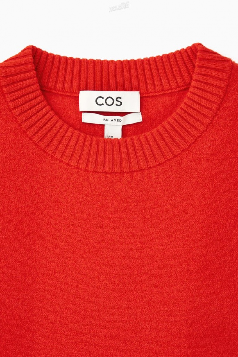 Navy COS Boiled-Wool Crew-Neck Sweater | GS06-K5OU