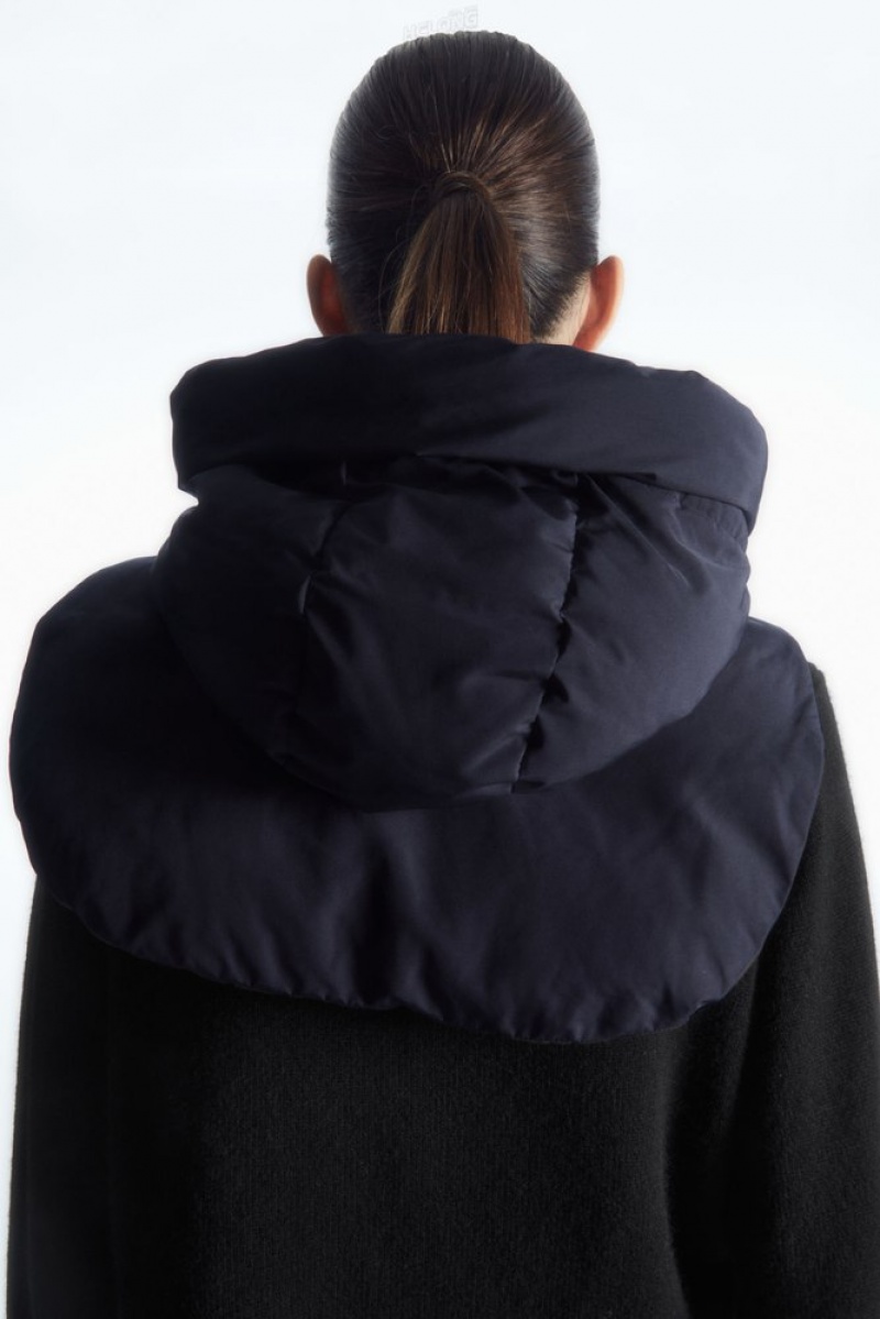 Navy COS Hooded Mock Collar | MR48-J5XN