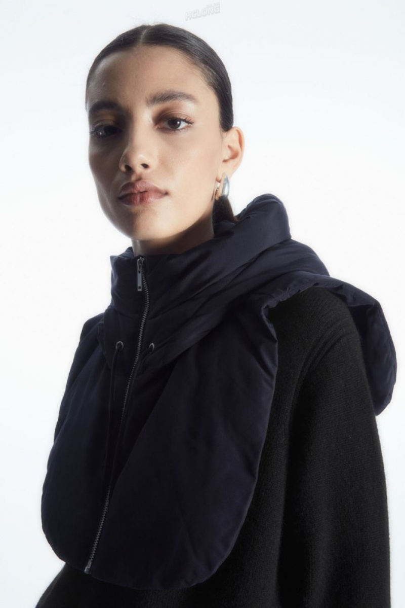 Navy COS Hooded Mock Collar | MR48-J5XN