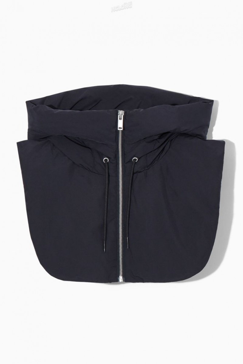 Navy COS Hooded Mock Collar | MR48-J5XN