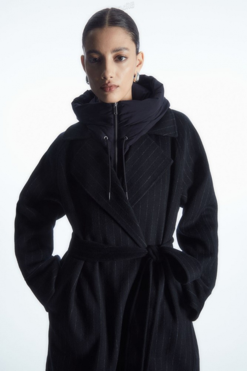 Navy COS Hooded Mock Collar | MR48-J5XN