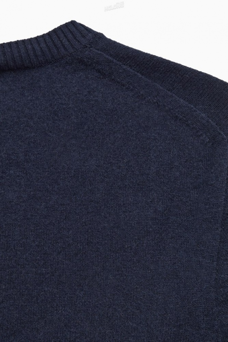 Navy COS Pure Cashmere Jumper | FW55-Y8TD