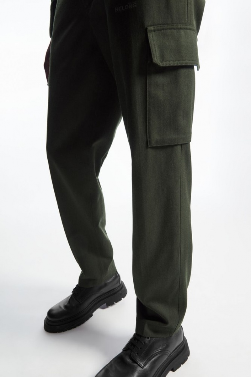 Navy COS Tapered Cargo Trousers | ZG57-A0OI