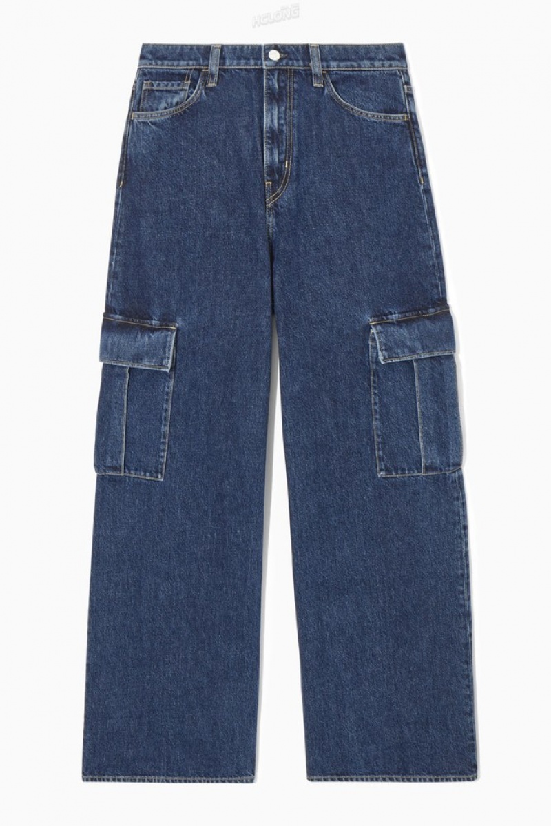 Off-White COS Denim Cargo Trousers | IM37-X0UC