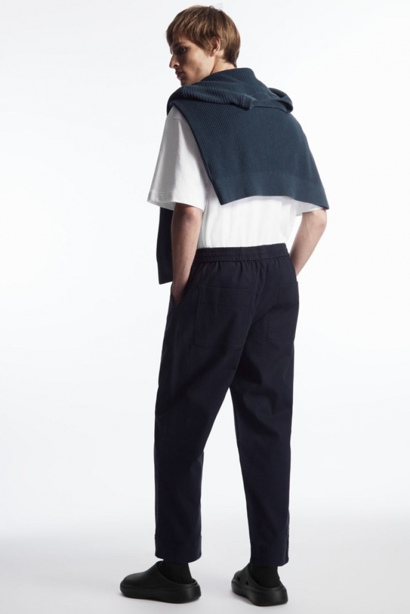 Off-White COS Elasticated Twill Pants | QI20-M9SB