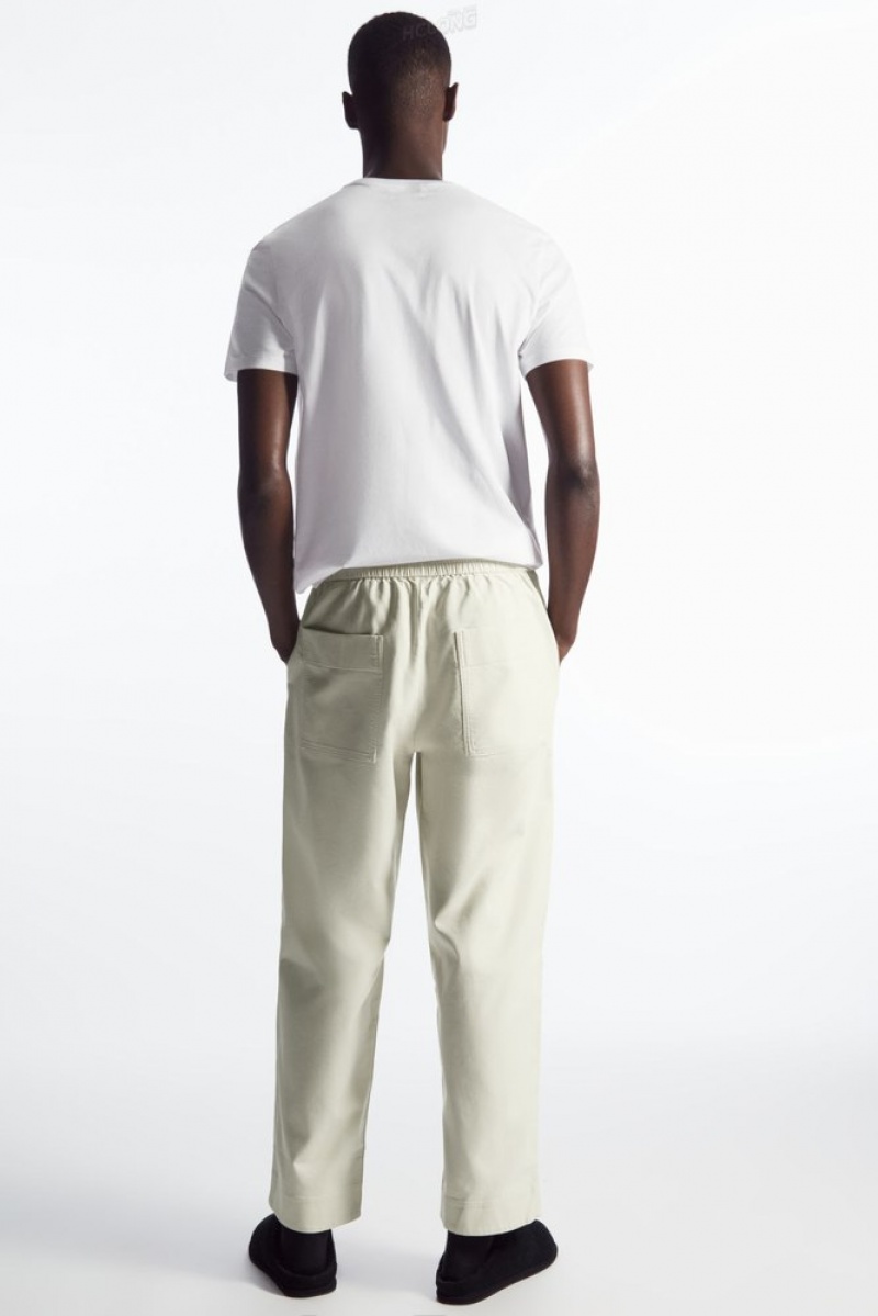 Off-White COS Elasticated Twill Pants | WT15-S3SX