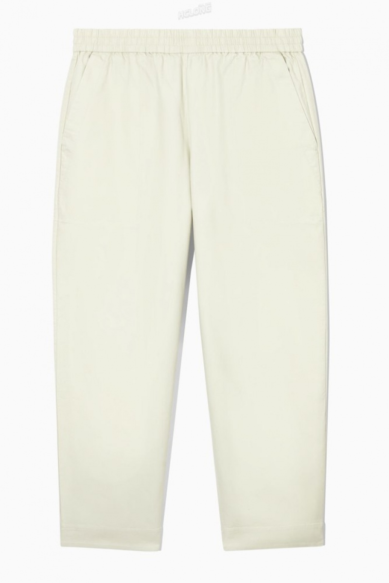 Off-White COS Elasticated Twill Pants | WT15-S3SX