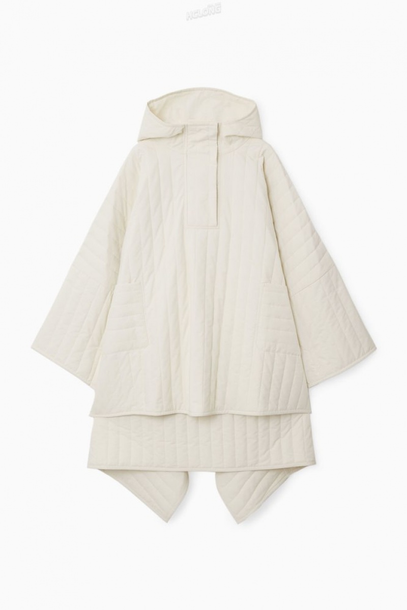 Off-White COS Hooded Padded Cape | XG35-D7NT