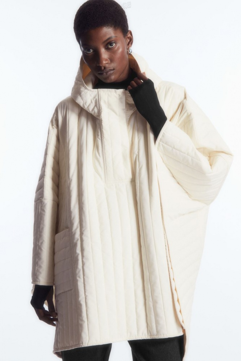 Off-White COS Hooded Padded Cape | XG35-D7NT