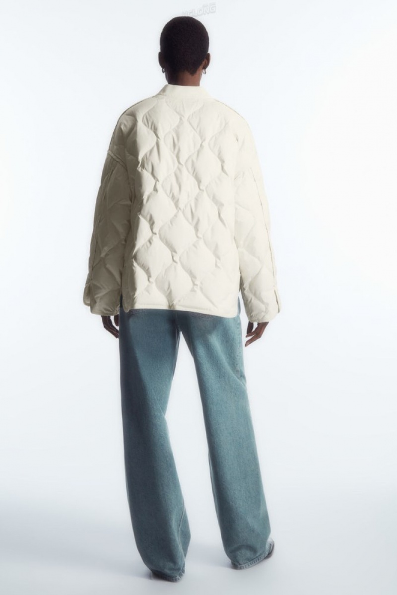 Off-White COS Oversized Quilted Jacket | YH66-P9NA