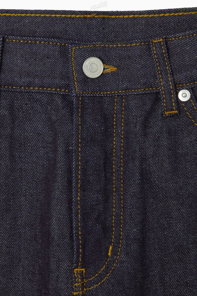 Raw Indigo COS Signature Raw Selvedge Jeans - Straight | VP38-Z9EH