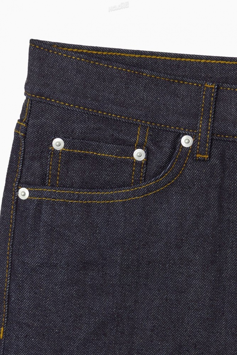 Raw Indigo COS Signature Raw Selvedge Jeans - Straight | VP38-Z9EH