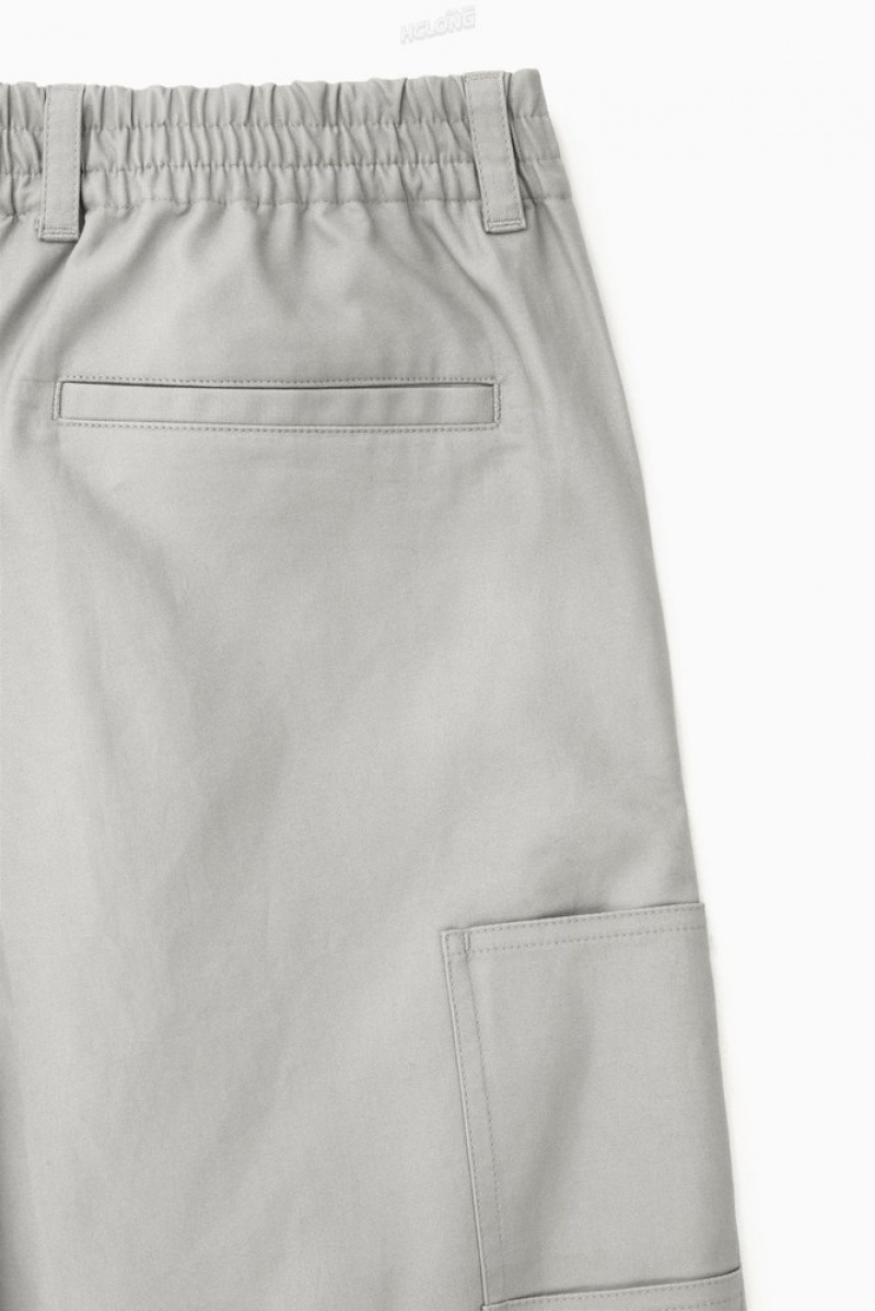 Stone COS Straight-Leg Utility Trousers | TX60-T5FX