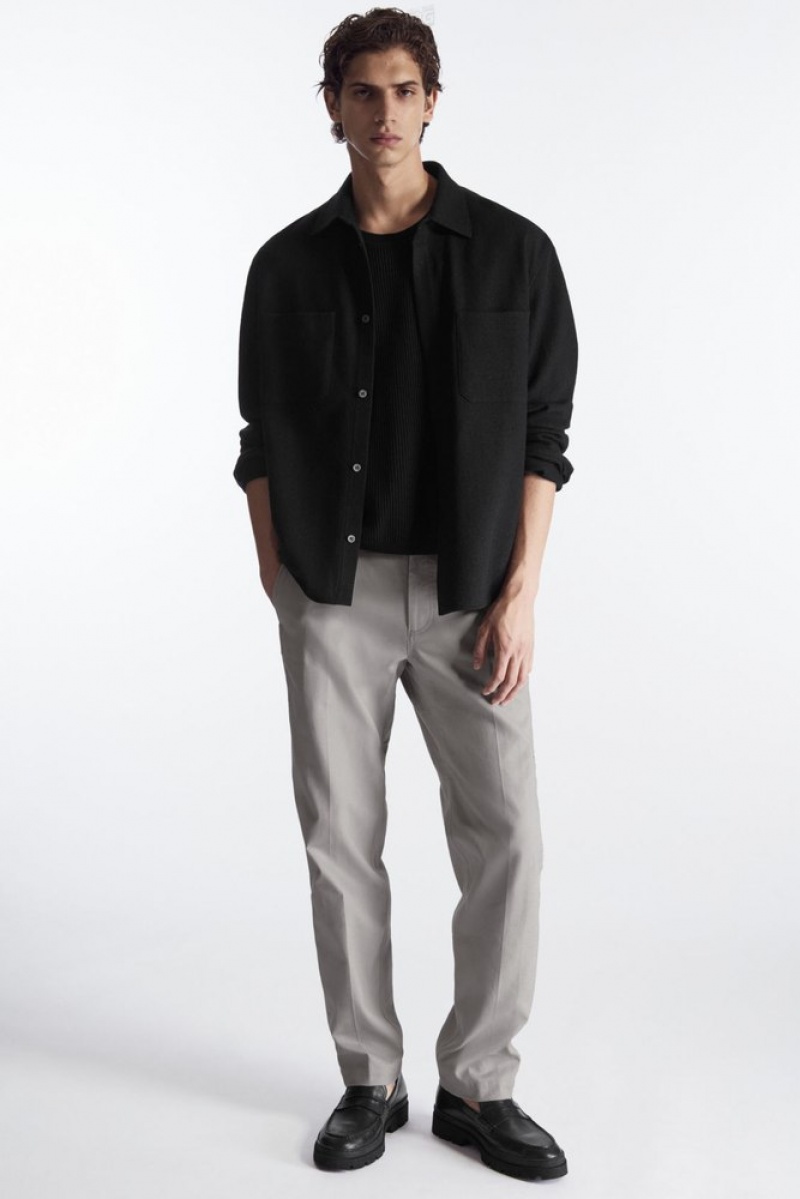 Stone COS Straight-Leg Utility Trousers | TX60-T5FX