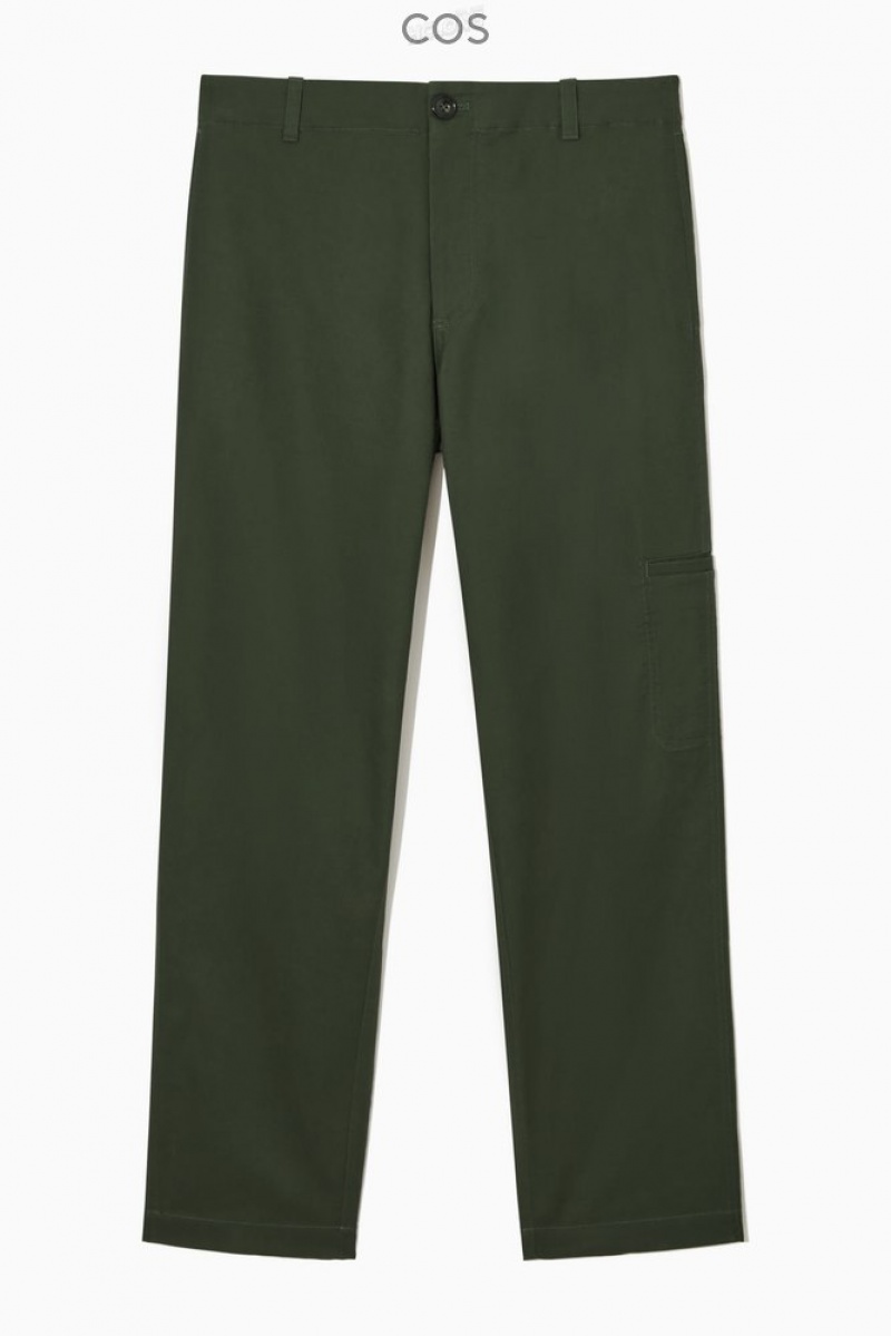 Stone COS Straight-Leg Utility Trousers | PO32-R8MW