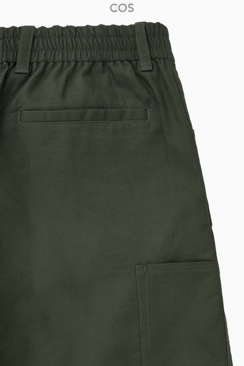 Stone COS Straight-Leg Utility Trousers | PO32-R8MW