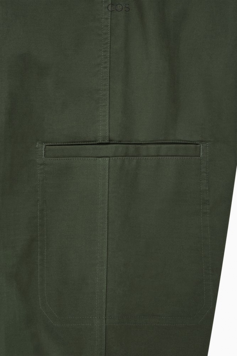 Stone COS Straight-Leg Utility Trousers | PO32-R8MW