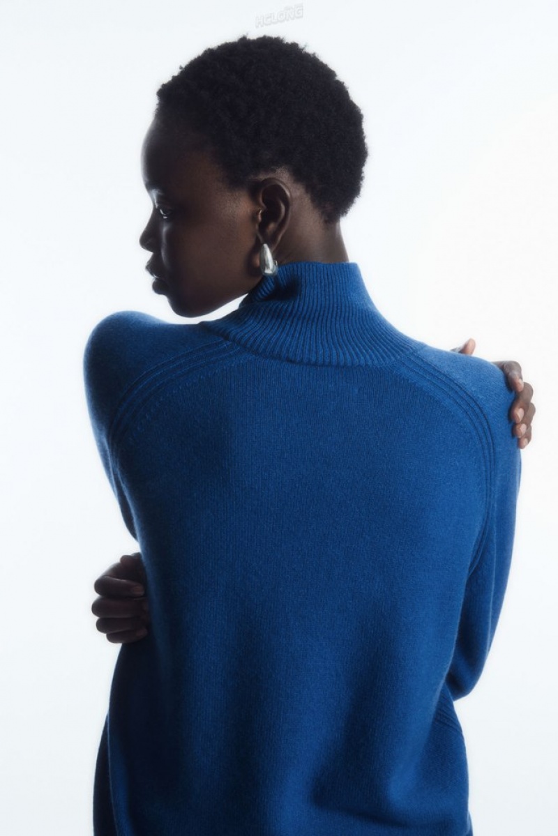 Undyed / Natural COS Pure Cashmere Turtleneck Sweater | IN66-K2JJ