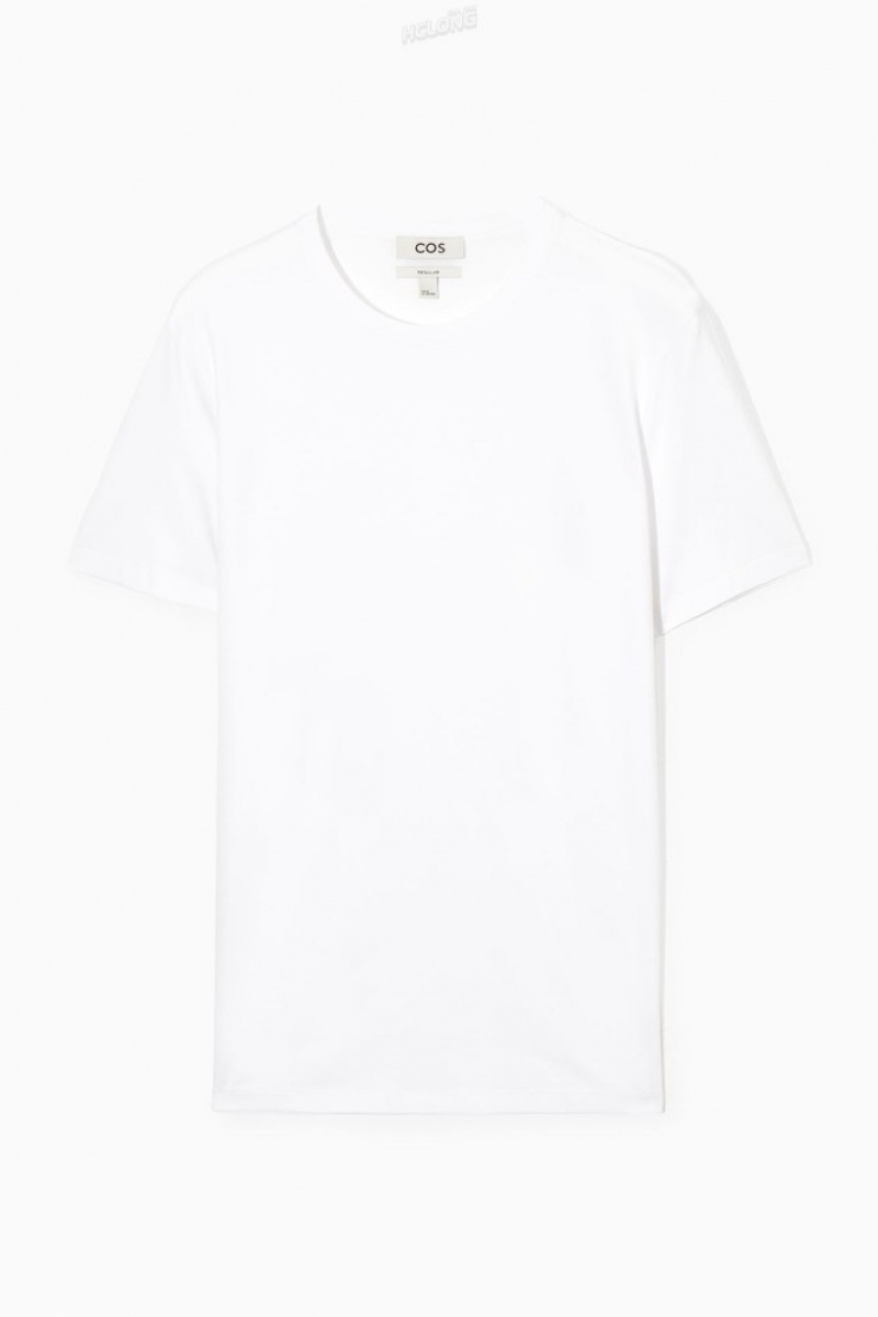 White COS 3-Pack The Extra Fine T-Shirts | GN63-Q2XQ