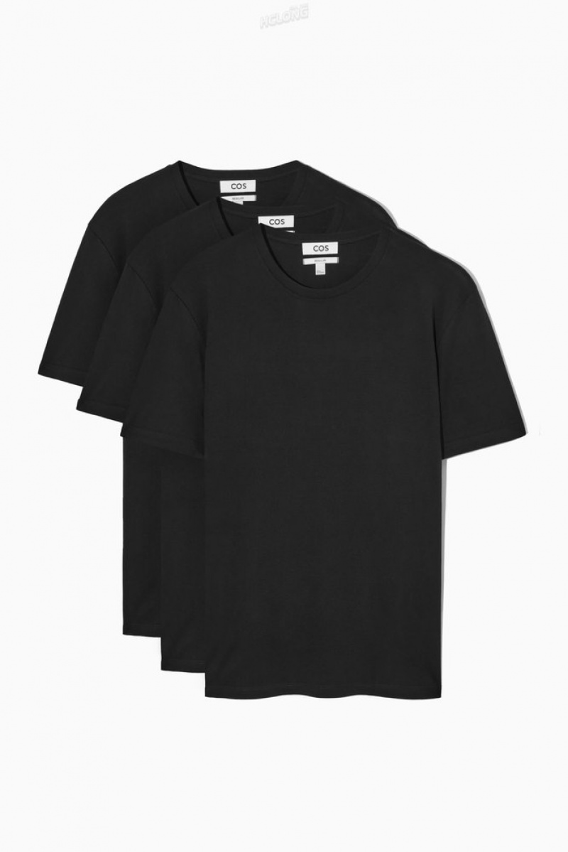 White COS 3-Pack The Extra Fine T-Shirts | ZX90-M8BR