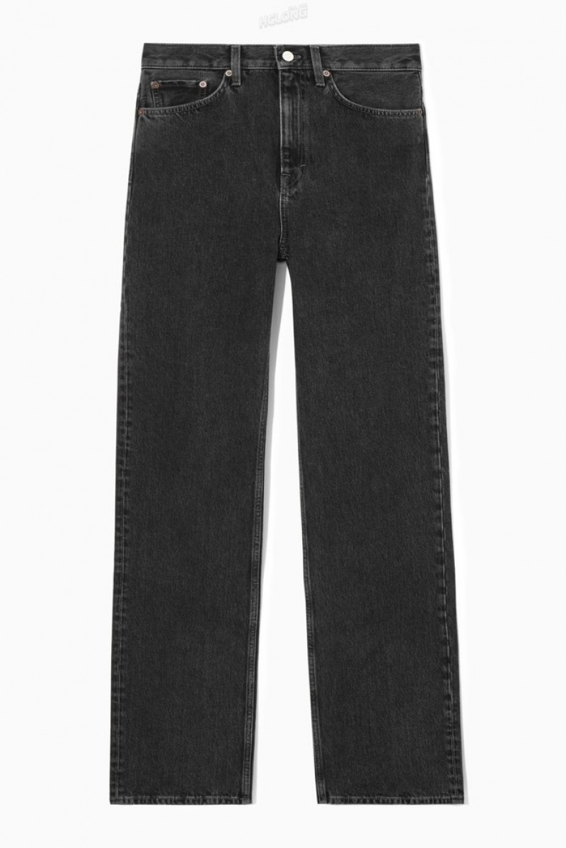 White COS Column Jeans - Straight | JQ80-D0DS