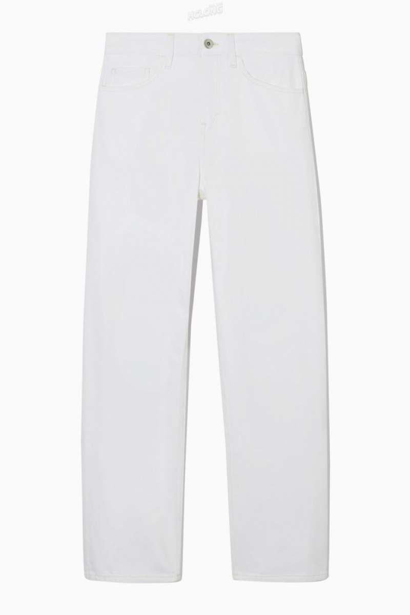 White COS Column Jeans - Straight | LL03-Y4HT