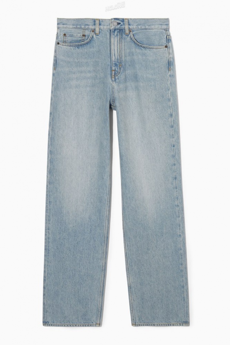 White COS Column Jeans - Straight | QK87-U3XP