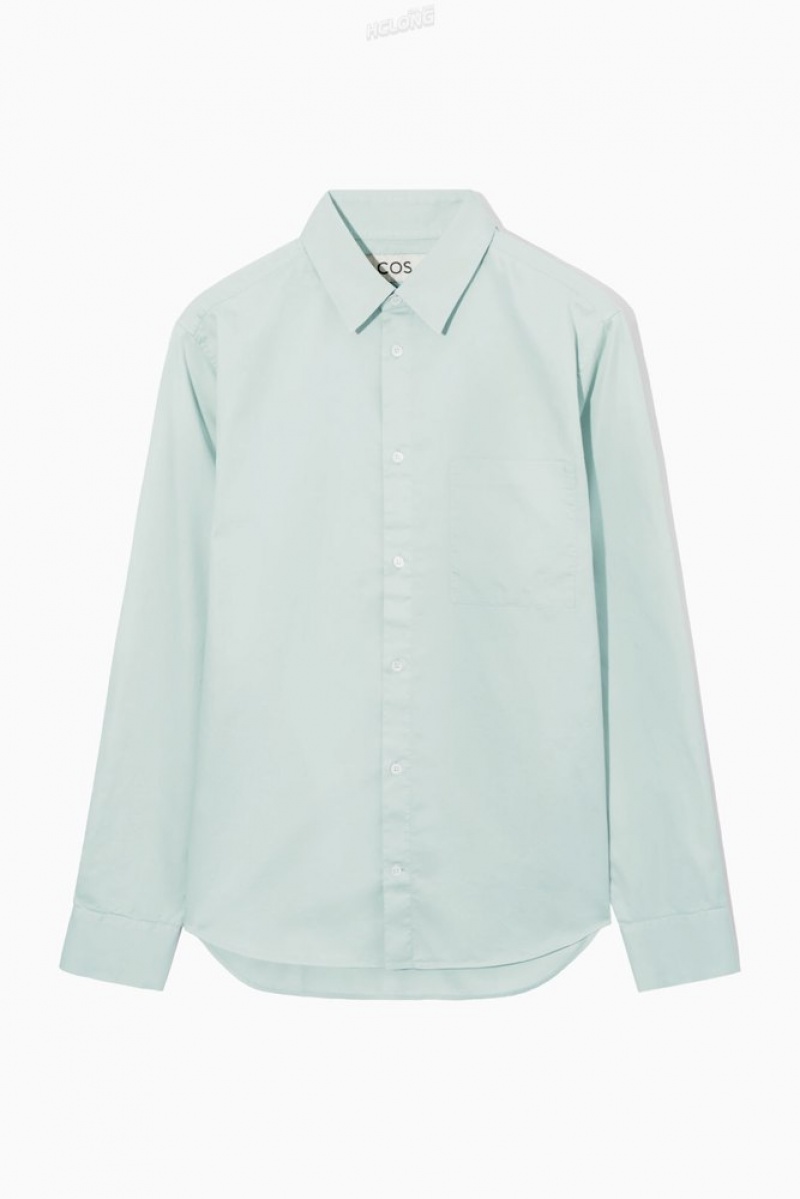 White COS Patch-Pocket Shirt - Regular | BX56-K9AC