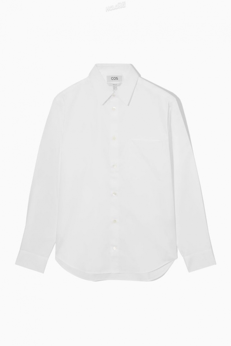 White COS Patch-Pocket Shirt - Regular | IA05-A0OU