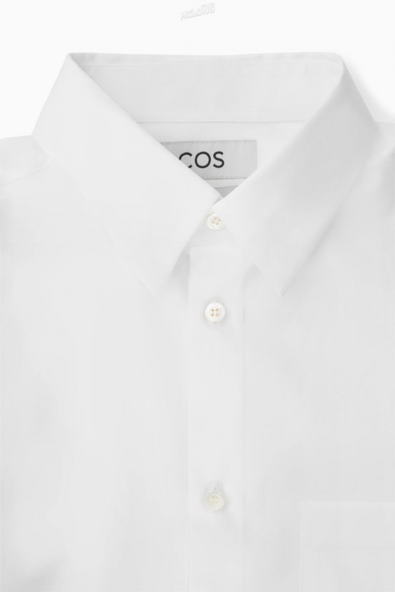 White COS Patch-Pocket Shirt - Regular | IA05-A0OU