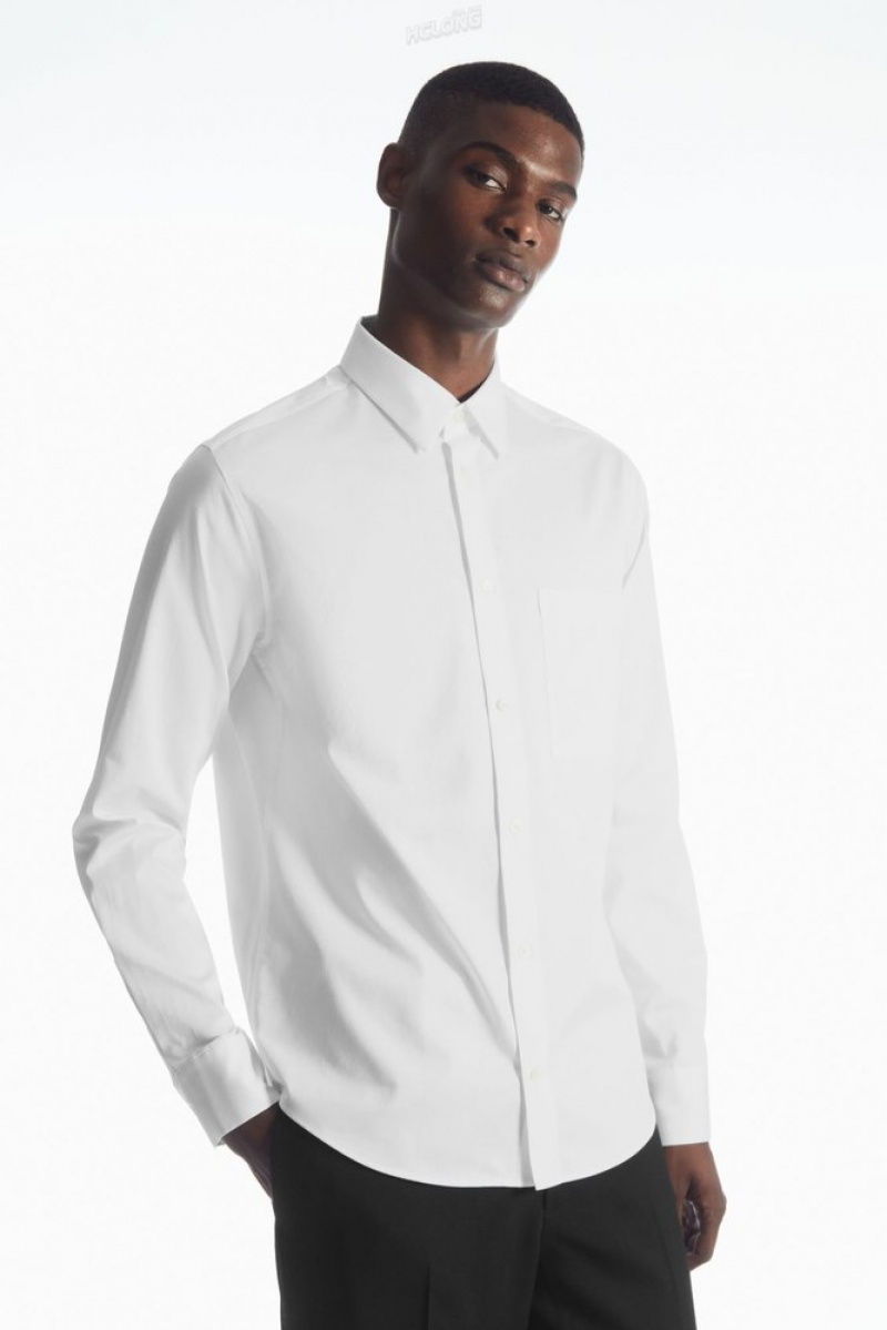 White COS Patch-Pocket Shirt - Regular | IA05-A0OU