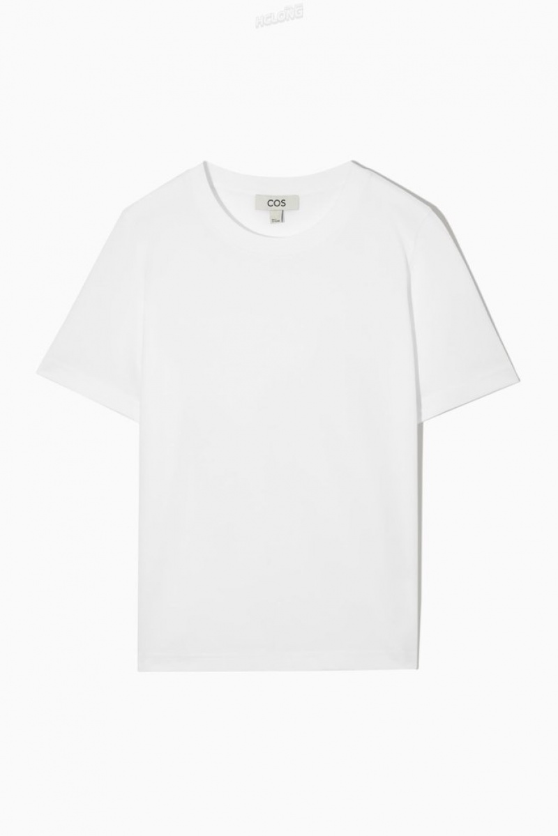 White COS Regular Fit T-Shirt | PC27-F0HP