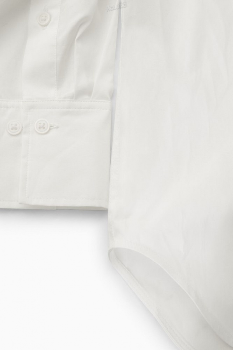 White COS Relaxed Cotton-Poplin Shirt | AK58-N0ER