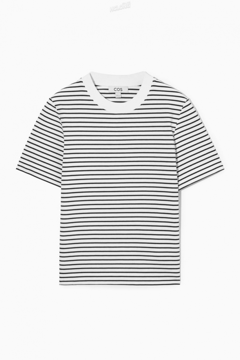 White COS The Clean Cut T-Shirt | YF53-M4GM