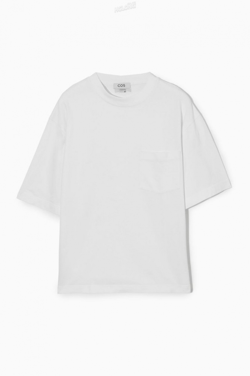 White COS The Heavy Duty T-Shirt | WQ55-A7XJ