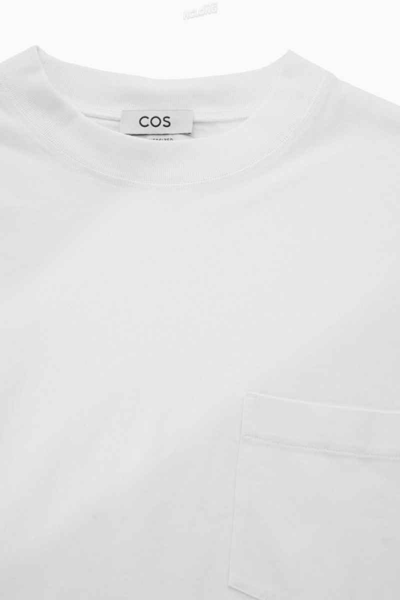 White COS The Heavy Duty T-Shirt | WQ55-A7XJ