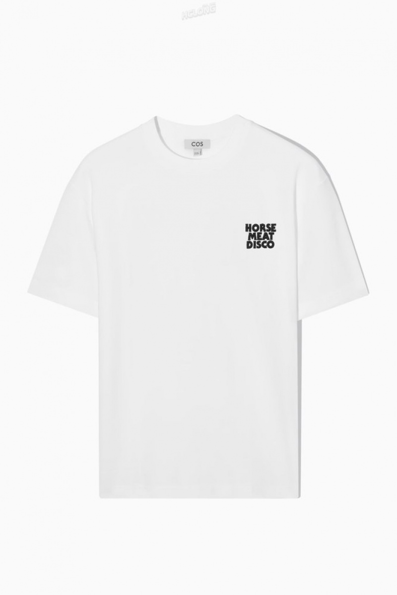 White / Printed COS Pride 2023 T-Shirt | FQ14-C3ZQ